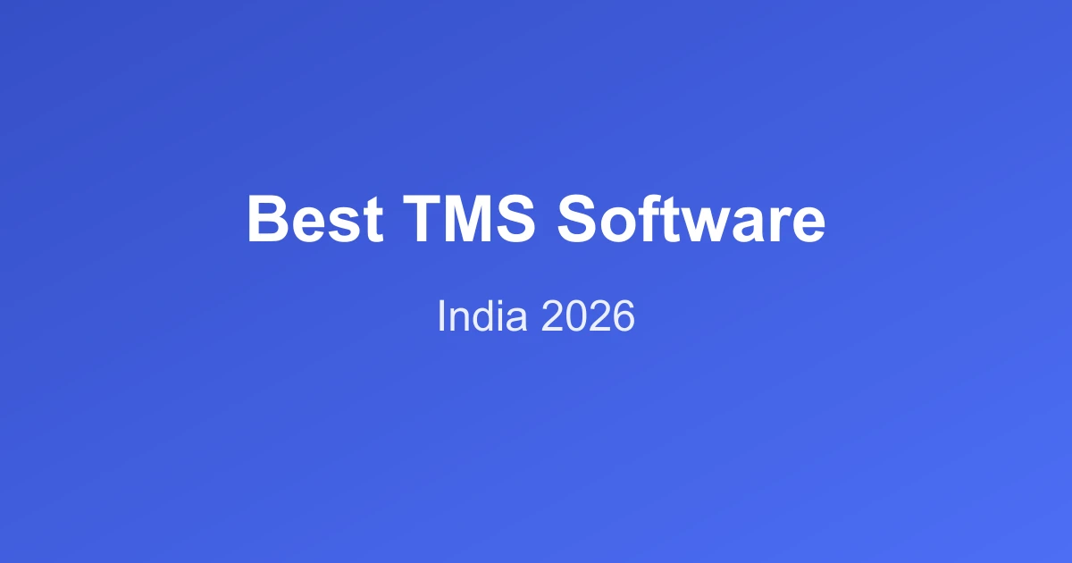 Comparison chart of top TMS platforms in India for 2026