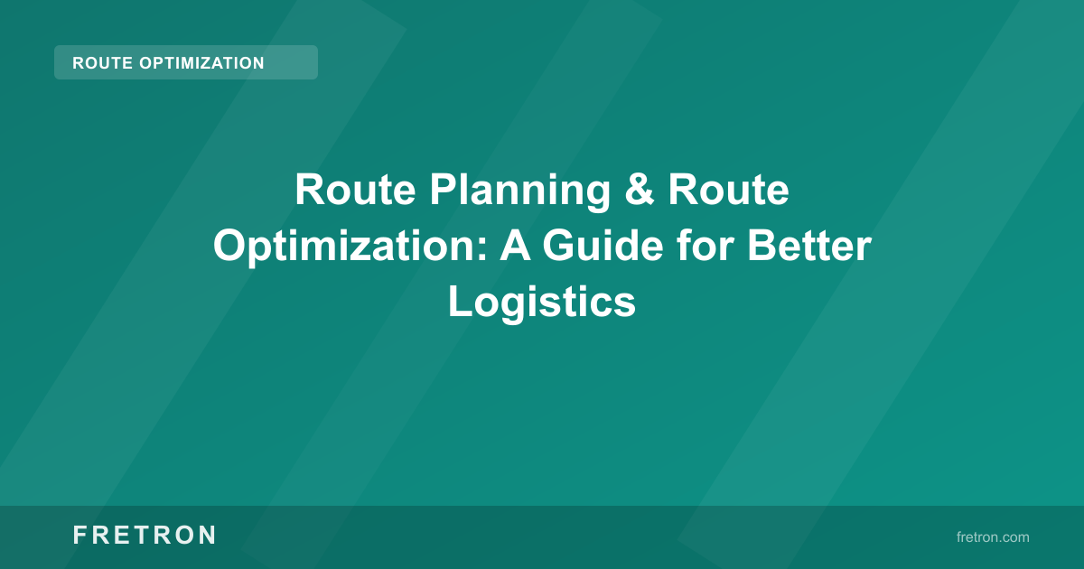 Route planning vs route optimization in logistics — comparing distance-based vs cost-optimized routing